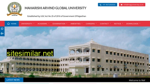 maguniversity.co.in alternative sites