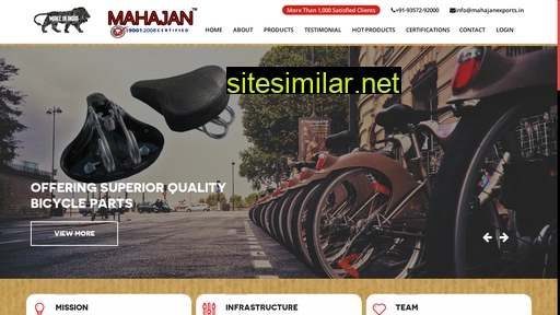 mahajanexports.in alternative sites