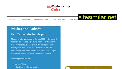 Maharanacabs similar sites