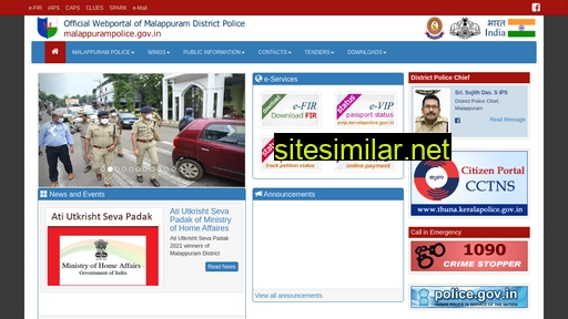 malappuram.keralapolice.gov.in alternative sites