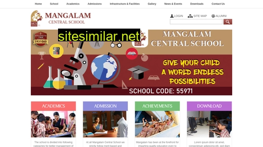 mangalamcs.edu.in alternative sites