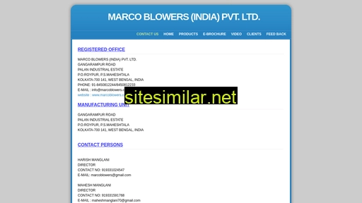 Marcoblowers similar sites