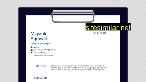 Mayankagrawal similar sites
