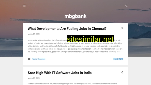 mbgbank.co.in alternative sites