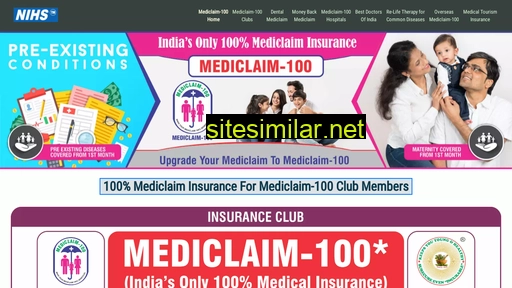 mediclaim-100.co.in alternative sites
