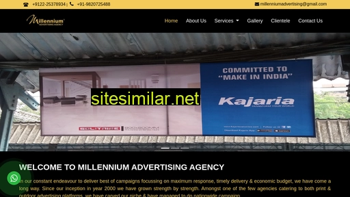 millenniumadvertising.in alternative sites