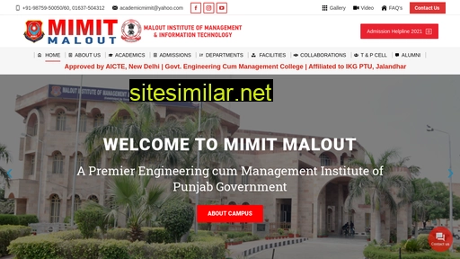 mimitmalout.ac.in alternative sites