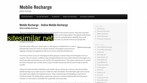 mobilerecharge.in alternative sites