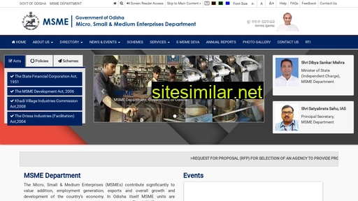 msmeodisha.gov.in alternative sites