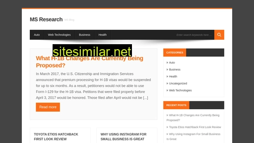 msresearch.in alternative sites