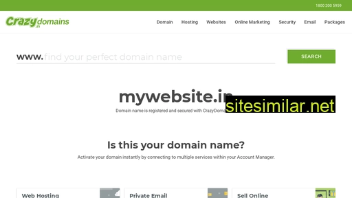 mywebsite.in alternative sites