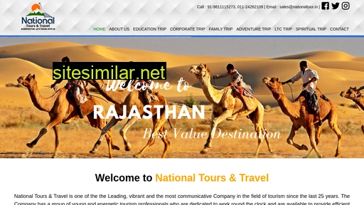 nationaltour.in alternative sites