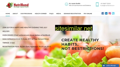 nutribond.co.in alternative sites