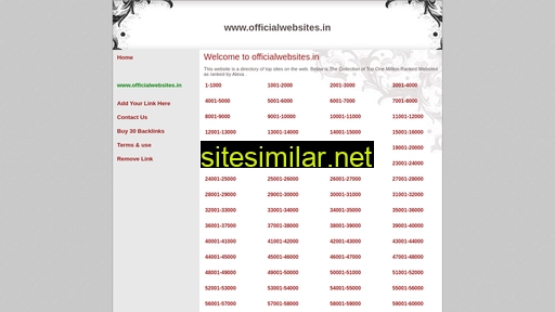 officialwebsites.in alternative sites