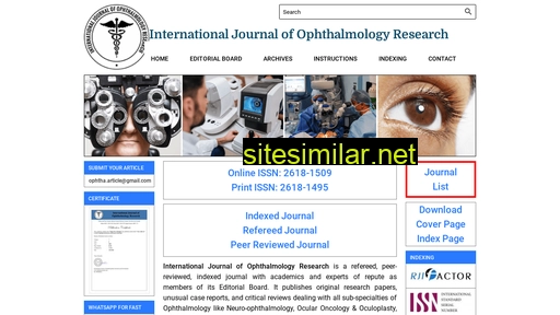 ophthalmologyjournal.in alternative sites