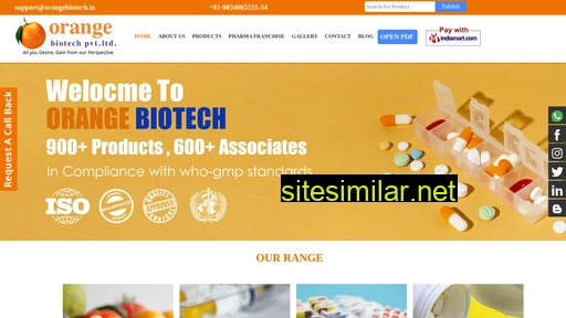 orangebiotech.in alternative sites