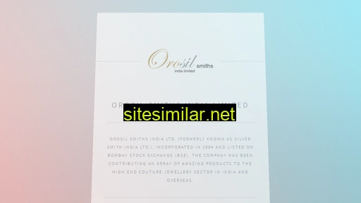 orosil.in alternative sites