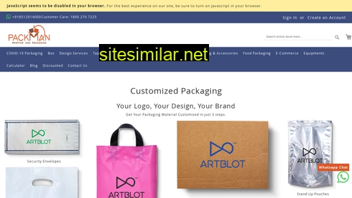 packman.co.in alternative sites