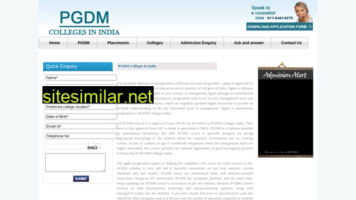 pgdmcollegesindia.in alternative sites