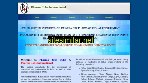 pharmajobsinternational.in alternative sites