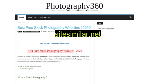 Photography360 similar sites
