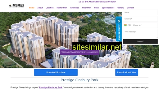 Prestigefinsburyparkbangalore similar sites