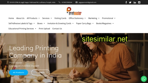 printmasterindia.in alternative sites