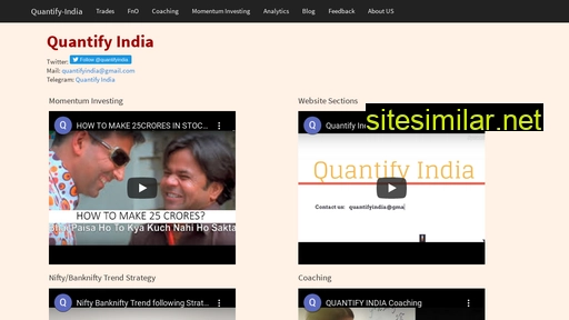 Quantifyindia similar sites