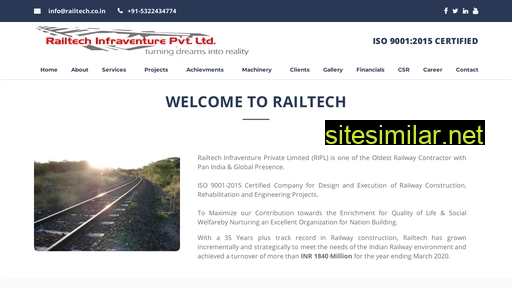 railtech.co.in alternative sites