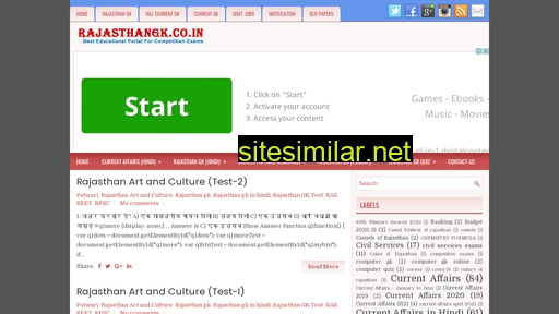 rajasthangk.co.in alternative sites