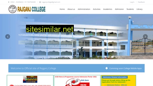Rajganjcollege similar sites