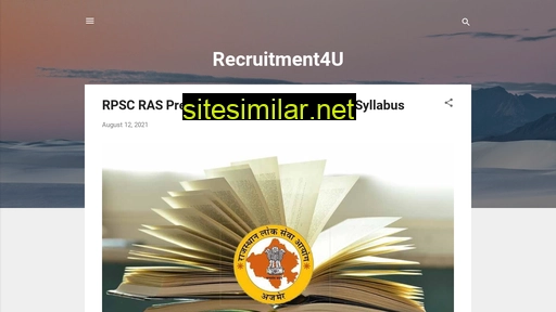 recruitment4u.in alternative sites