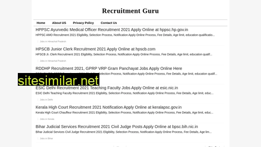 recruitmentguru.in alternative sites