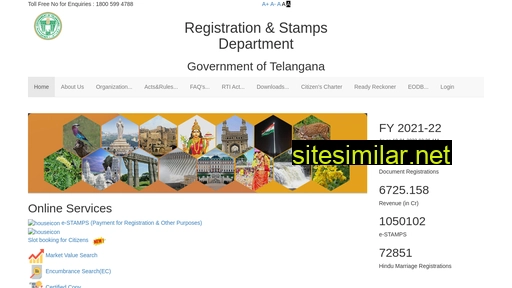 registration.telangana.gov.in alternative sites