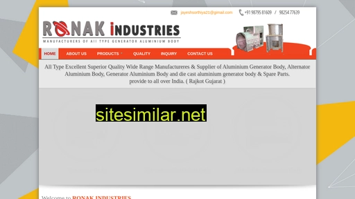 Ronakindustries similar sites