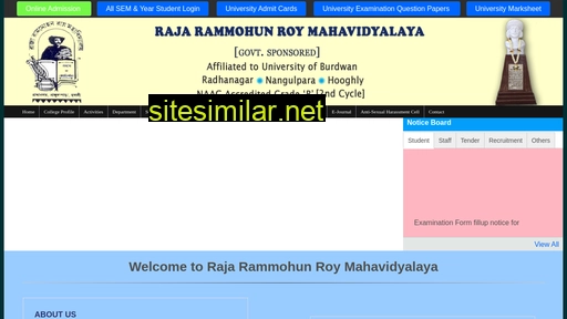 rrrmahavidyalaya.edu.in alternative sites