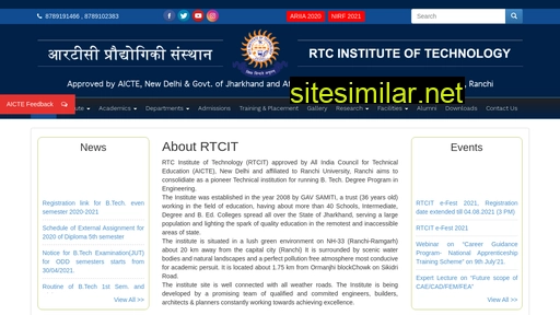rtcit.ac.in alternative sites