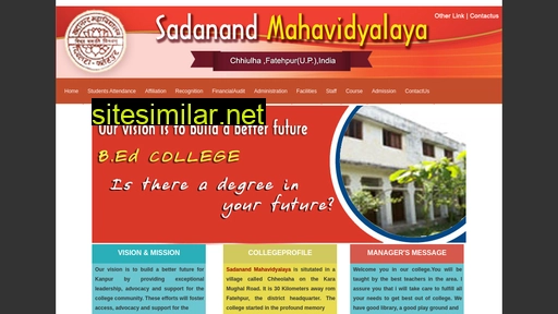 Sadanandcollege similar sites