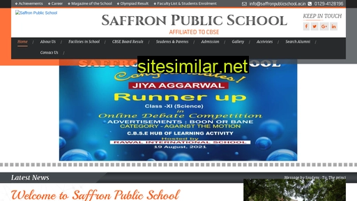 saffronpublicschool.ac.in alternative sites