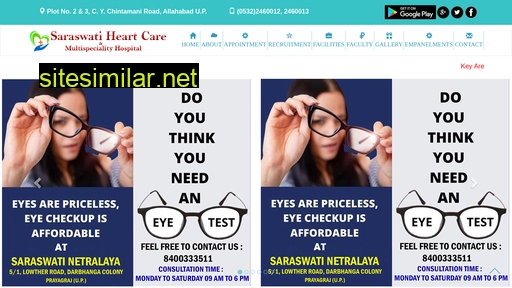 saraswatiheartcare.in alternative sites