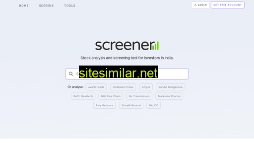 screener.in alternative sites