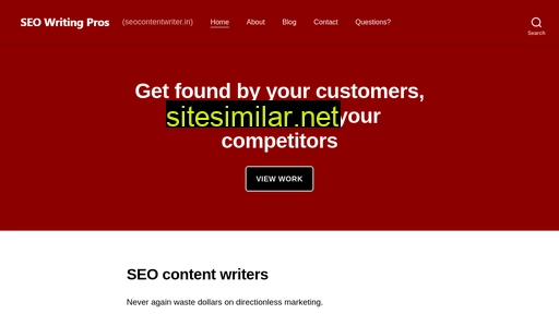 Seocontentwriter similar sites
