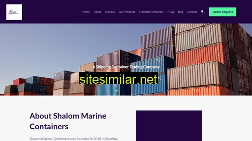 shalommarinecontainers.in alternative sites