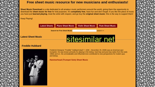 Sheetmusicdownload similar sites