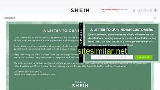 shein.in alternative sites