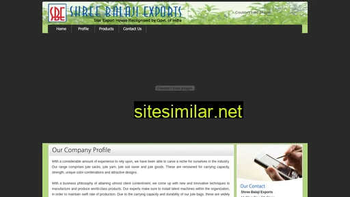 shreebalajiexports.co.in alternative sites