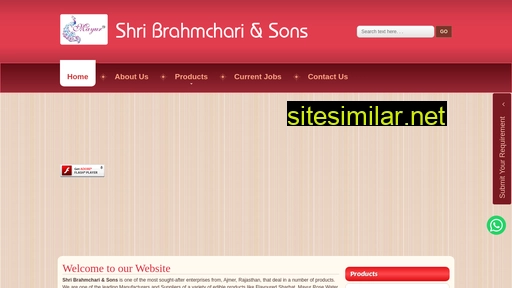shribrahmchariandsons.in alternative sites