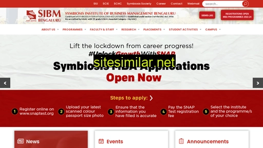 sibmbengaluru.edu.in alternative sites