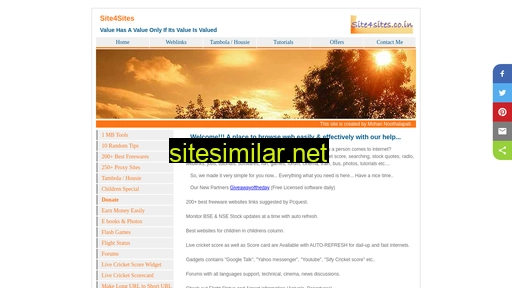 site4sites.co.in alternative sites