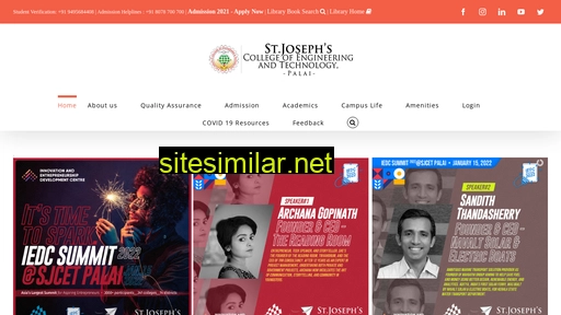 sjcetpalai.ac.in alternative sites
